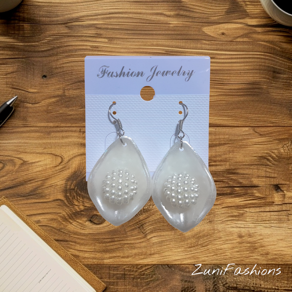 Timeless White Pearl Hook Drop Earrings