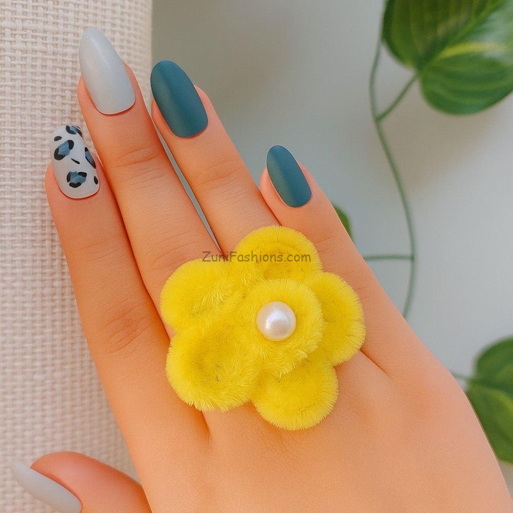 yellow flower ring