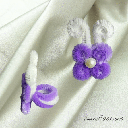 light purple butterfly ring
