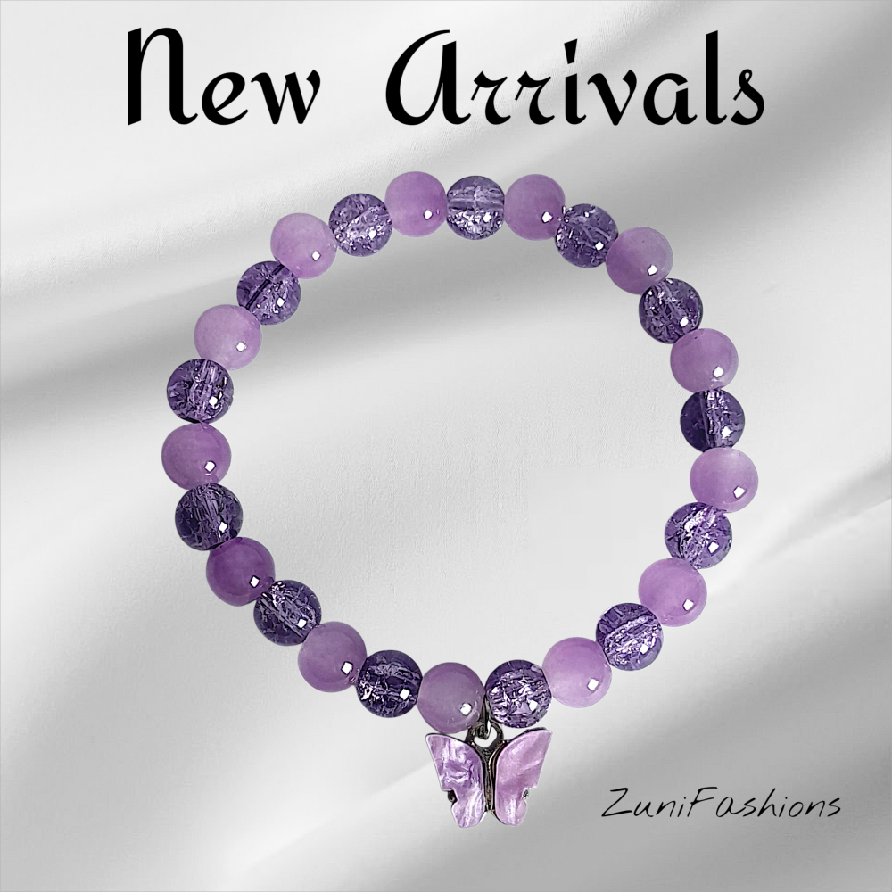 Stylish Bead Bracelet Featuring a Minimalist Butterfly Charm for girls