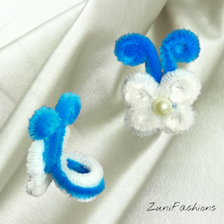 white butterfly ring